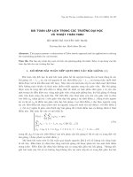 Bài toán lập lịch trong các trường đại học và thuật toán Tabu. docx