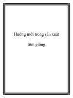 Hướng mới trong sản xuất tôm giống pdf