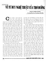 Báo cáo khoa học: Về tư duy nghệ thuật của thơ Đường docx