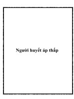Người huyết áp thấp pdf