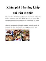 Khám phá bữa sáng khắp nơi trên thế giới docx