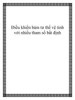 Điều khiển bám tư thế vệ tinh với nhiều tham số bất định ppt