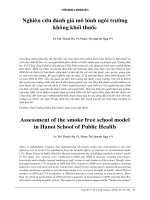Nghiên cứu đánh giá mô hình ngôi trường không khói thuốc doc