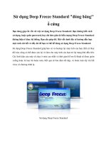 Sử dụng Deep Freeze Standard 