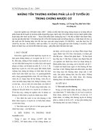 Những tổn thương không phải là u ở tuyến ức trong chứng nhược cơ pot