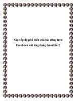 Sắp xếp độ phổ biến của bài đăng trên Facebook với ứng dụng Good Sort pdf
