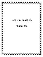 Công - tội của thuốc nhuộm tóc pdf