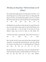 Bất động sản đóng băng: “Muốn lợi nhuận cao thì dễ lắm!” potx