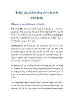Tránh các tình huống trớ trêu trên Facebook doc