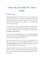 Chống cuộc gọi rác bằng “dế”: Tại sao không? doc