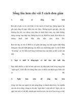 Sống lâu hơn chỉ với 5 cách đơn giản ppt