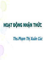 HOẠT ĐỘNG NHẬN THỨC pot
