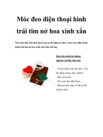 Móc đeo điện thoại hình trái tim nở hoa xinh xắn pdf