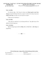 Đề thi học sinh giỏi lớp 10 THPT tỉnh Phú Yên năm 2013 môn Văn potx