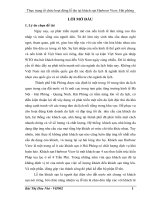 Thực trạng tổ chức hoạt động lễ tân tại khách sạn Harbour View, Hải Phòng