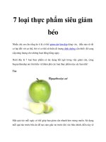7 loại thực phẩm siêu giảm béo doc