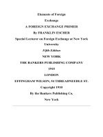 A FOREIGN EXCHANGE PRIMER By FRANKLIN ESCHER doc