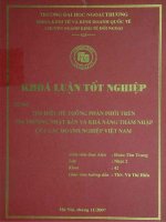 khóa luận tốt nghiệp tìm hiểu hệ thống phân phối trên thị trường nhật bản và khả năng thâm nhập của các doanh nghiệp việt nam