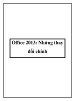Office 2013: Những thay đổi chính pdf