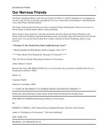 Our Nervous Friends Illustrating the Mastery of Nervousness doc