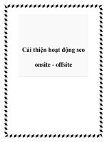 Cải thiện hoạt động seo onsite - offsite doc