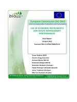 USE OF ECONOMIC INSTRUMENTS AND WASTE MANAGEMENT PERFORMANCES doc