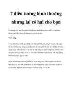 7 điều tưởng bình thường nhưng lại có hại cho bạn ppt