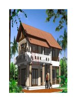 Thiết kế biệt thự hình chữ L trên đất 264m2 docx