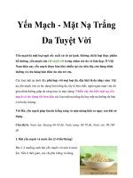Yến Mạch - Mặt Nạ Trắng Da Tuyệt Vời pptx