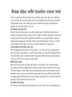 Xoa dịu nỗi buồn con trẻ doc