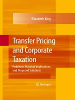 TRANSFER PRICING AND VALUATION IN CORPORATE TAXATION: Federal Legislation vs Administrative Practice pptx