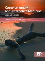 Complementary and Alternative Medicine Second edition pptx