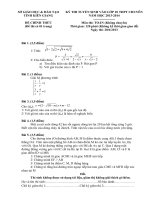 ĐỀ THI TUYỂN SINH LỚP 10 THPT CHUYÊN NĂM HỌC 2013- 2014 Môn thi: TOÁN - SỞ GIÁO DỤC VÀ ĐÀO TẠO KIÊN GIANG doc