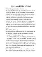 Nói khéo khi bé đòi hỏi doc