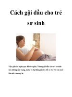 Cách gội đầu cho trẻ sơ sinh ppt