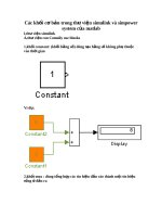 Các khối cơ bản simulink trong matlap