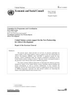 Economic and Social Council - Committee for Programme and Coordination pptx