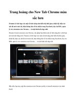 Trang hoàng cho New Tab Chrome màu sắc hơn ppt