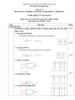 đáp án đề thi lí thuyết tốt nghiệp khóa 2 - điện tử dân dụng - mã đề thi đtdd - lt (4)