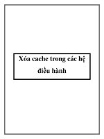 Xóa cache trong các hệ điều hành ppt