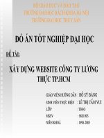 luận văn xây dựng website công ty lương thực tp.hồ chí minh