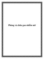 Phòng và chữa gan nhiễm mỡ pdf