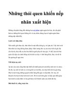 Những thói quen khiến nếp nhăn xuất hiện docx