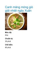 Canh măng móng giò giải nhiệt ngày Xuân doc