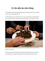 Lý do nên ăn côn trùng docx