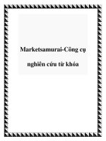 Marketsamurai-Công cụ nghiên cứu từ khóa pot