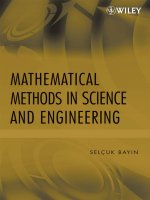 MATHEMATICAL METHODS IN SCIENCE AND ENGINEERING docx