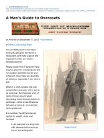 A mans guide to overcoats