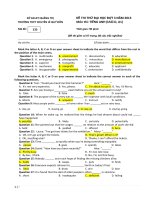 Đề Thi Thử Đại Học Khối D Anh 2013 - Phần 2 - Đề 14 docx