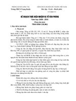 Kế hoạch hoạt động tổ văn phòng trong trường phổ thông